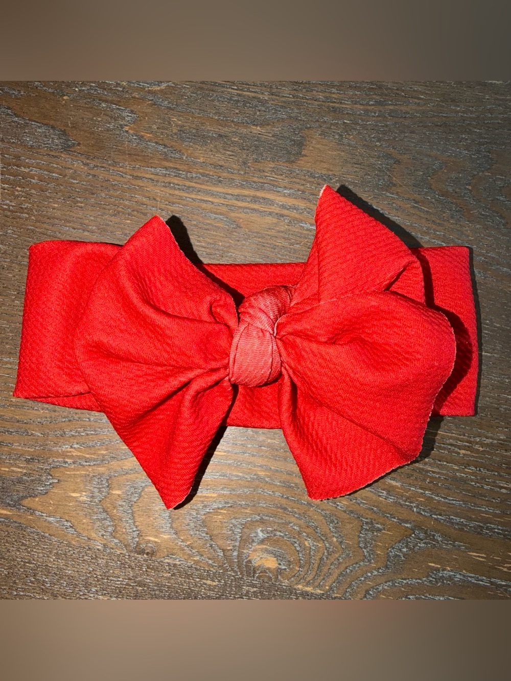 Gigi and Max True Red Headwrap Bow (singular bow listing)